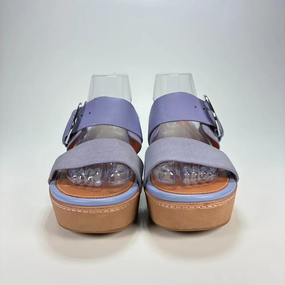 FitFlop Pilar Purple Adjustable Straps Chunky Platform Sandals Women’s Size 9 - Picture 2 of 10